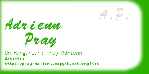 adrienn pray business card